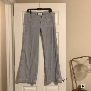 Abercrombie Wide Leg Striped Pants